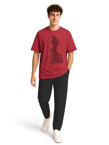 Image of BULLMER Trendy Co-ords with Oversized T-Shirt & Pants Clothing Set for Men | Cotton Blend Cord Set for Men