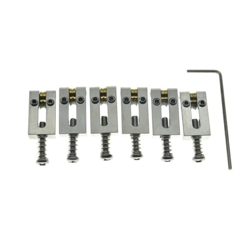 Dopro Stainless Steel Bridge Roller Saddles for Guitars