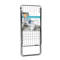 DTD QUALITY MATTERS 18M Folding Clothes Airer Drying Rack Winged Indoor Outdoor Laundry Washing Line Durable Steel Frame Foldable Space-Saving Design Grey Finish (Approx. 102H x 170W x 55D cm)