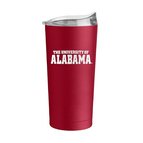 Image of Logo Brands NCAA 20 oz Powder Coat Stainless Tumbler -Double-Wall Insulated Everday Tumbler for Hot or Cold Drinks, High Lip Lid, Team Color