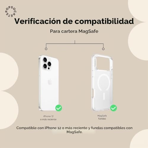Cartera MagSafe PopSockets con soporte para tarjetas de teléfono azul marino 7