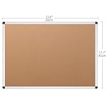 VIZ-PRO Cork Notice Board, 24 X 18 Inches, Silver Aluminium Frame - Image 2