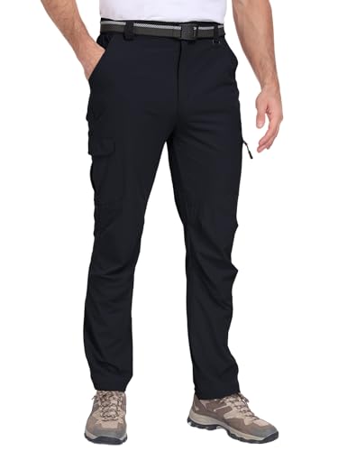 Men's Cargo Hiking Pants Water Resistant Lightweight Quick-Dry Work Pants2