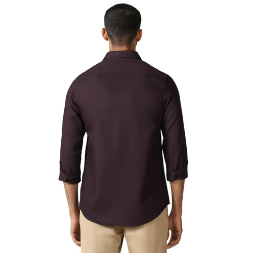 Image of blackberrys Men Solid Shirt with Structured Design, Full Sleeves and Clean Finish | Designed for Office Routine, Workplace Styling and Professional Settings