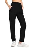 Pantalones de chándal para Mujer, Pantalones de chándal Rectos, Pantalones Deportivos de Pierna Ancha para Mujer, Pantalones Deportivos para Descansar, Negro, X-Large