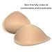 NORFULL Bra Pad Inserts 1 Pair, Breathable Foam Sponge Push Up Bra Inserts, Cotton Mastectomy Prosthesis Breast Forms, Beige XXL