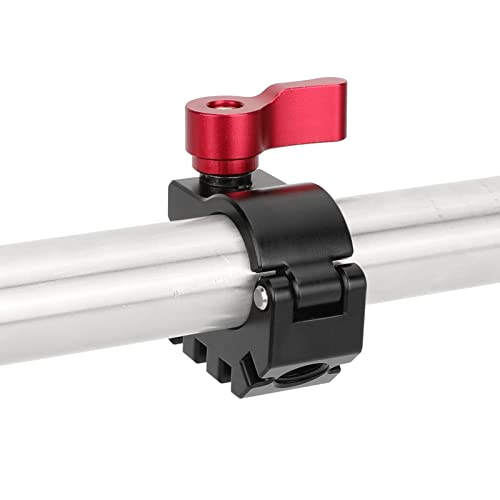 Image of CAMVATE 19mm Rod Clamp with 1 /4 & 3 /8 Anti-Twist Mount (Red Locking Lever)