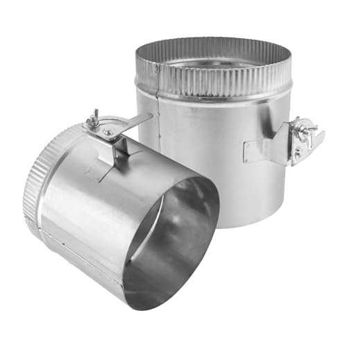 EATAKWARD 6 Inch Backdraft Damper HVAC Duct Manual Volume Damper Adjustment Airflow Ducting Branch HVAC Air Balancing for Air Ventilation System 2 Pcs by EATAKWARD - Used condition - US$26.22