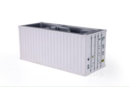 Image of Neonix Desk Organizer Office Supplies Multi Function Shipping Container Style Storage Box Pen Pencil Business Card and Remote Control Holder for Office and Home Gray (Container Storage 4)