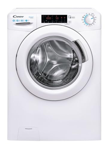 Lave-linge hublot pose libre CANDY CS 128TXME-S - 8 kg - Moteur Induction - Largeur 60 CM - 1200 trs/min - Blanc