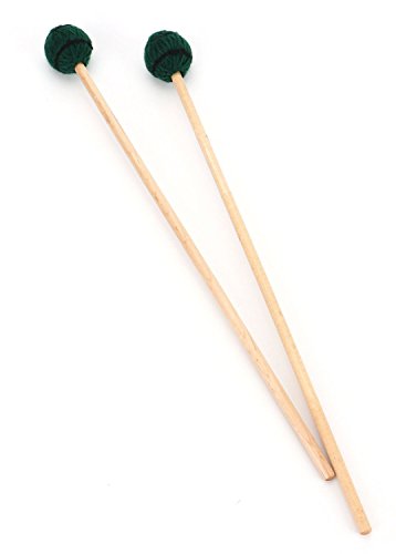 Clavier pour marimbas ForaineamAZB Solist mailloche manche érable et tête fil vert foncé medium