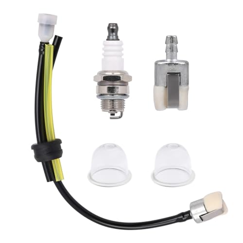 NIMTEK Fuel Line Spark Plug Repower Kit for Echo TC-210 TC-210i TC-2100 Mantis Tiller Cultivator 7222 7222E 7222M 7225 7230 7234 7240 7920 7924