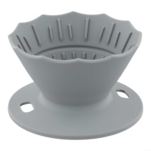Cafetera de viaje plegable de silicona con sistema de preparación manual para acampar al aire libre (gris)
