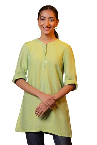Image of Aurelia Women's Rayon Straight Fit Printed Straight Kurti