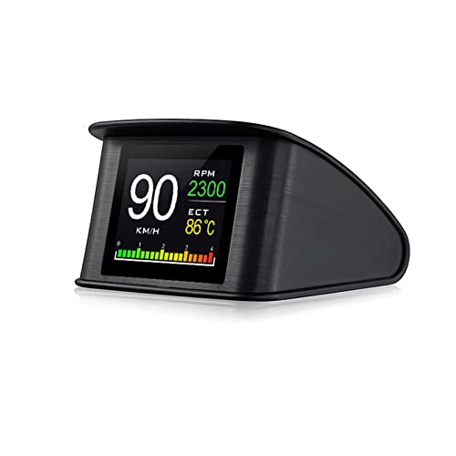 Daconovo Smart Head Up Display, velocímetro digital OBDII de 2,2 polegadas Head Up Display com tela de velocidade, distância, tempo e muito mais