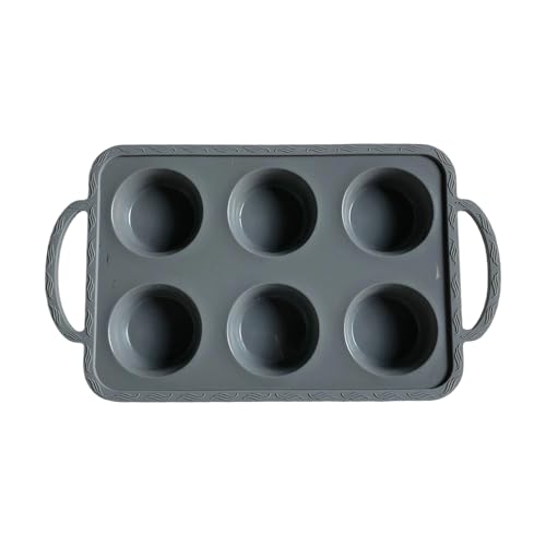 alloneslife Molde de silicona de grado alimenticio con base de acero inoxidable y utensilios para hornear aptos para horno para pasteles, chocolate (D)