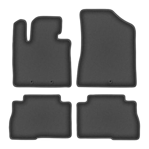 Tapis de sol en velours Durban pour Kia Sorento II FL SUV 2012 2013 2014 graphite