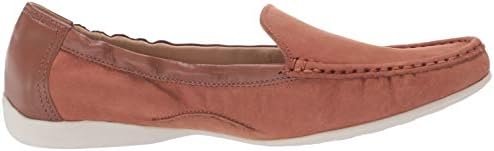 Driver Club USA Women's Leather Made in Brazil Venetian Scrunch Back Loafer Flat, Cognac Nubuck, 8.5 | Image 5