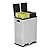 SIMPLI-MAGIC 60 Liter / 16 Gallon Rectangular Hands-Free Dual Compartment Recycling Kitchen Step Trash Can with Soft-Close Lid, Brushed Stainless Steel