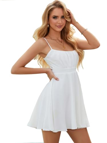 Women's Backless Bow Tie Short Homecoming Dress Halter Beach Mini Cocktail Dresses