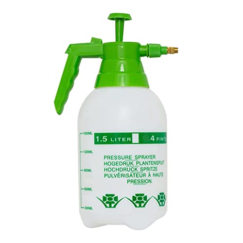 DOITOOL Manual Garden Sprayer Hand Lawn Pressure Pump Sprayer Safety Valve Adjustable Brass Nozzle 1. 5L