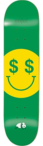 Enjoi Skateboards Cash Money Green Skateboard Deck Resin 7-8.25