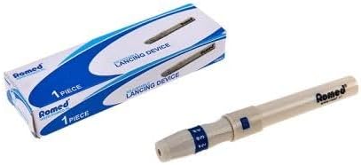 Romed machine for blood lancets Tri bevel white
