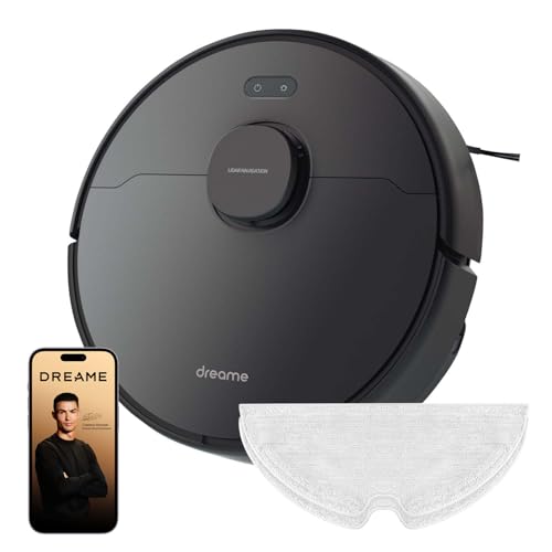 Image of DREAME D9 Max Robot Vacuum and Mop, 4000Pa Suction, LiDAR Navigation, 2-in-1 Sweep & Mop, 5200mAh Battery, Multi-Floor Mapping, Alexa /App Control, Ideal for Pet Hair & Carpets