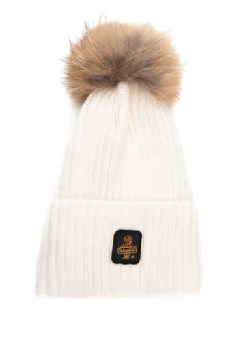 Modello: Cappello RefrigiWear Berretto Con Pompon In Pelliccia Snowflake 24AIRAB05508MA9083 Bianco