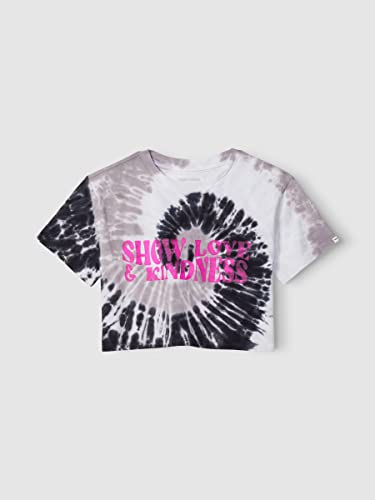 Image of happy nation Girls Relaxed Cotton Crop T Shirt