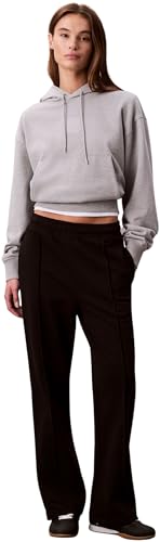 Calvin Klein Pantalon de Jogging Femme Archive Logo French Terry Jambes Droites, Noir (Black), L