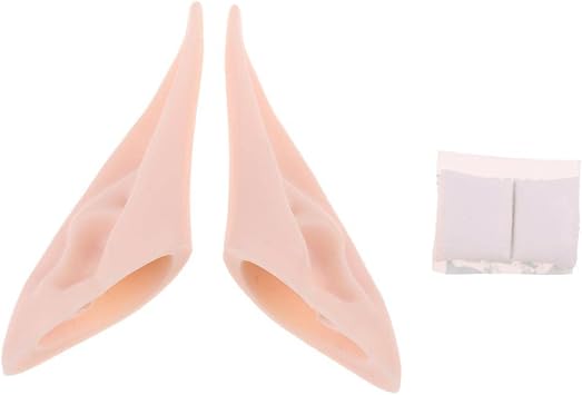 Menolana 2 Pieces Resin Doll Ears Paste Set for 12inch Blythe Doll - Elves Pointed Ears