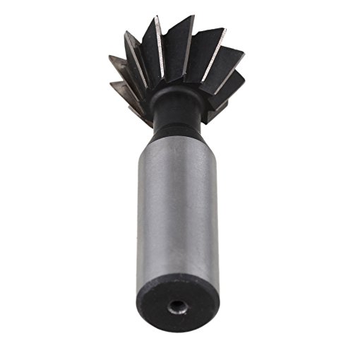 Cnbtr CNBTR403 28Mm Dia 60-Degree Silver Hss Double-Edged Dovetail Tool Metalworking End Mill 12 Flutes thumb #1