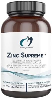 Designs for Health Zinc Supreme - Zinc Bisglycinate Chelate Supplement (90 Capsules)