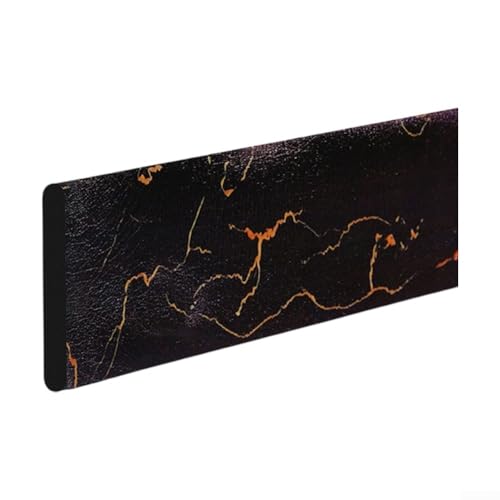 Pegatinas decorativas de pared para zócalos de ventanas y marcos de puertas, diseño de línea de esquina para interiores del hogar (negro)