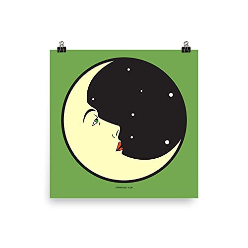 Crescent Moon - Matte Poster Halloween Decor #/250 by StarKM