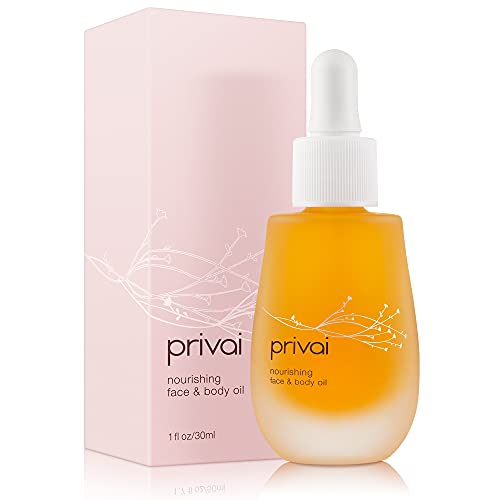 Privai Nourishing Face & Body Oil - Natural Hydrating Serum (1 Fluid Ounce, 30 Milliliters)