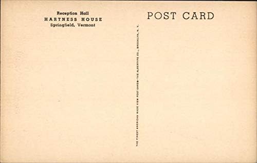 Miniatura 2 de Reception Hall at Hartness House Springfield, Vermont VT Original Antique Postcard