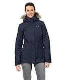 Flexzonen Jack Wolfskin Damen ARCTIC OCEAN wasserdichte Doppeljacke, midnight blau, M
