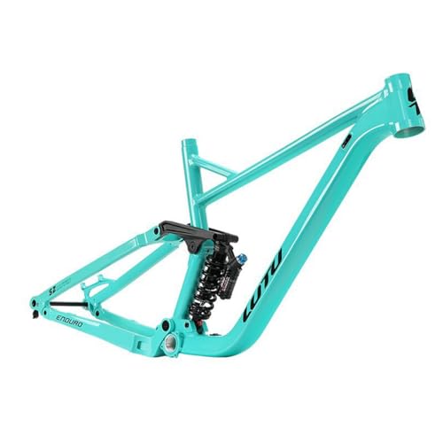 Bestiry Cadre de VTT Boost Tout Suspendu 27,5/29 Pouces, débattement de 130 mm, Freins à Disque en Aluminium, Cadre XC Soft Tail Enduro, axe traversant 148...