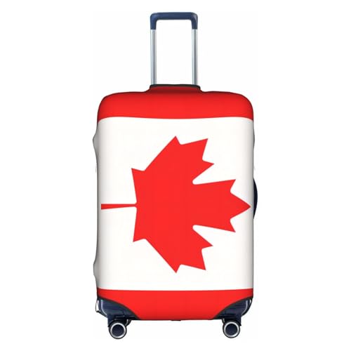 Housse de valise drapeau canadien XL blanche pour bagage 45-81 cm