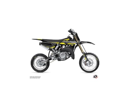 Kit déco Yamaha 65 YZ Outline jaune pour briller sur les circuits de cross