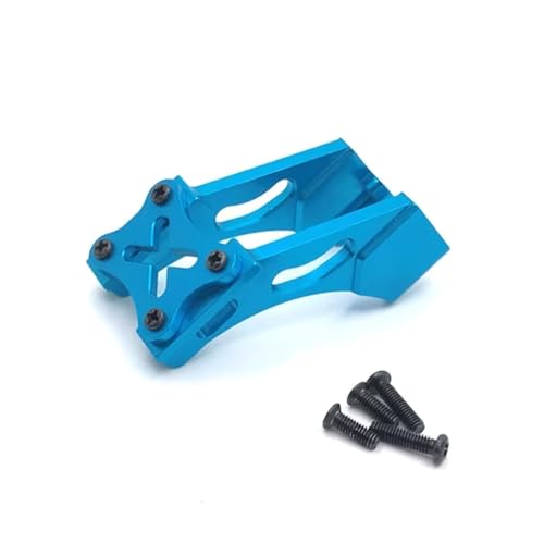 RC Toys Spare Parts For Wltoys 144001 144010 124007 124017 124019 184016 Metal Tail Wing Mount Fixing Bracket RC Car Upgrade Parts Accessories(Blue)