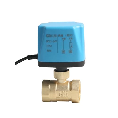 Vanne à bille motorisée 12V 1/2" en laiton normalement fermée