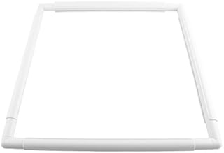 Universal Clip Frame Set, 43.1 x 43.1cm Plastic Embroidery Hoop Sewing Hoops Stitching Frame for DIY Sewing Cross Stitch Quilting(43.1 * 43.1cm)