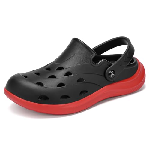 Image of Kricely Clogs for Men with Arch Support Shower Hiking Sandals for Beach Water, Recovery Plantar Fasciitis Orthotic Slides