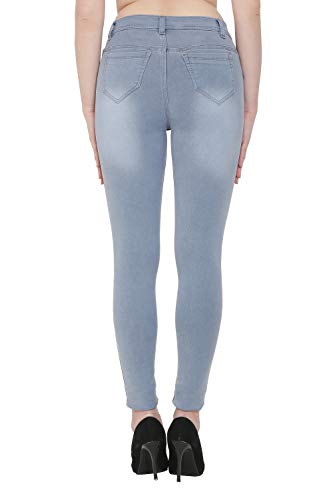 Image of Nifty Women's Denim Stretchable Slim Fit Color Jeans