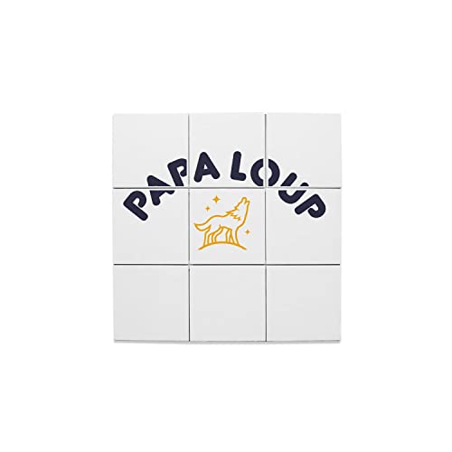 Carreaux céramique décoratif Papa Loup, cadeau idéal pour famille