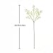 JUSTOYOU 5PCS Artificial Babys Breath Flower Fake PU Silica Gypsophila for Wedding Bridal Bouquet Home Floral Arrangement Decor