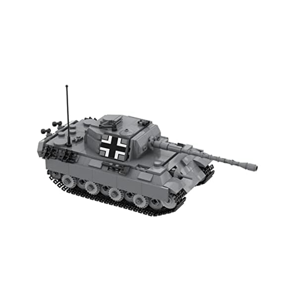 MCHE Panzerkampfwagen V Panther G Panzer Modell Bausatz, 593 Teile Technik WW2 Militärpanzer Klemmbausteine Bauset…